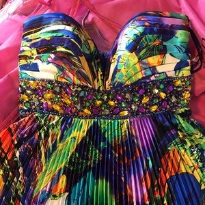Multi-Colored Prom Dress